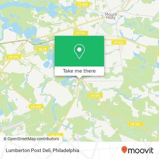 Lumberton Post Deli map
