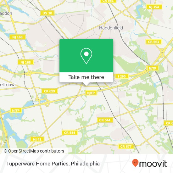 Tupperware Home Parties map