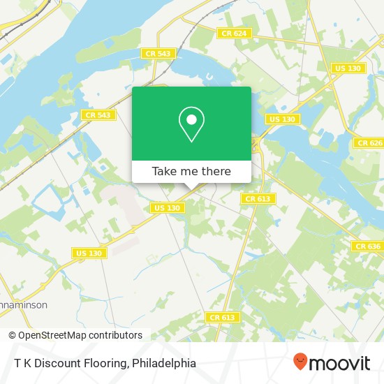 T K Discount Flooring map