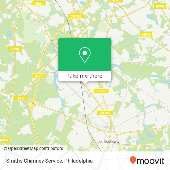 Smiths Chimney Service map