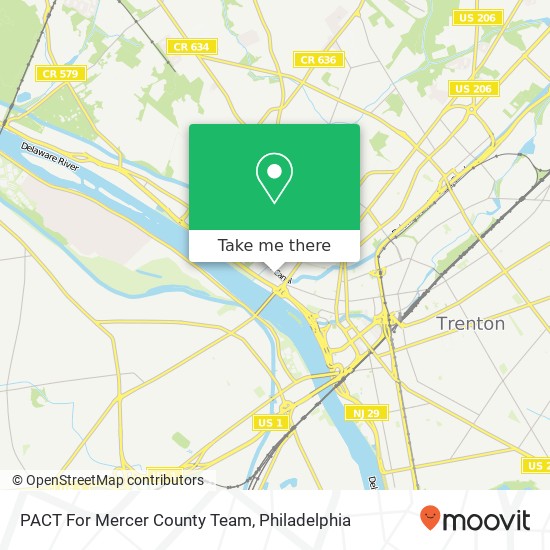 Mapa de PACT For Mercer County Team