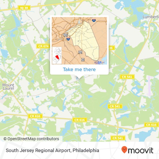 Mapa de South Jersey Regional Airport