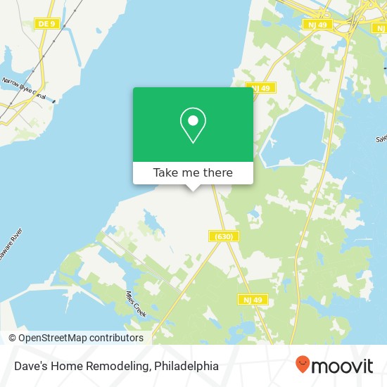 Mapa de Dave's Home Remodeling