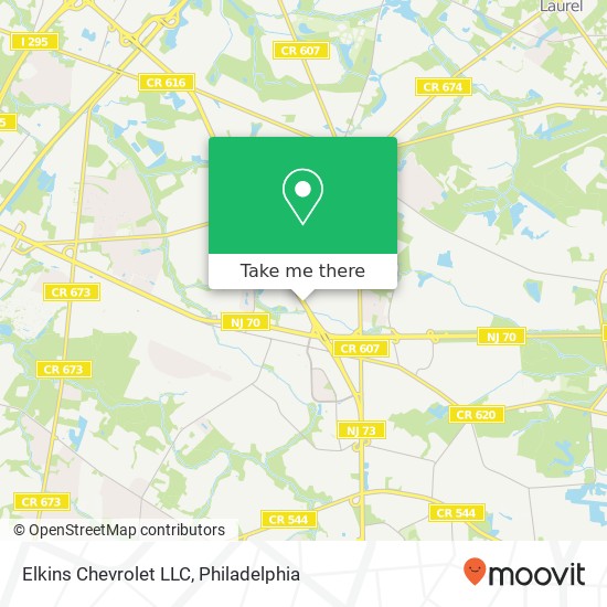 Elkins Chevrolet LLC map