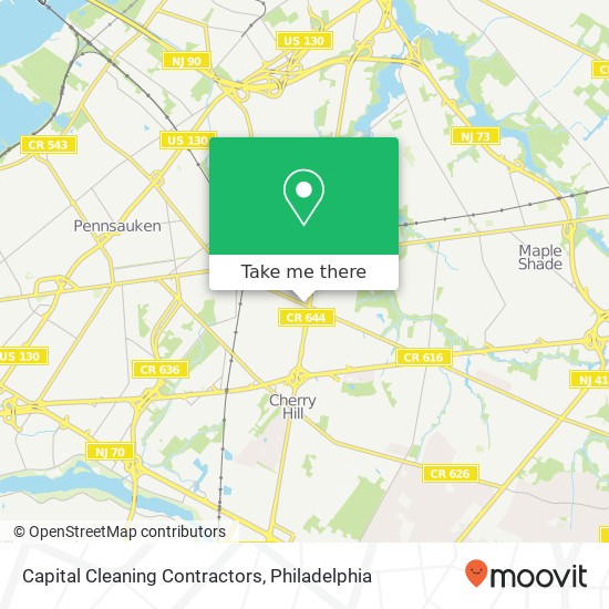 Capital Cleaning Contractors map