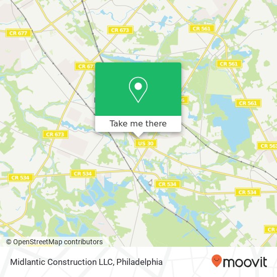 Mapa de Midlantic Construction LLC