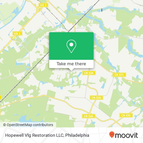 Mapa de Hopewell Vlg Restoration LLC