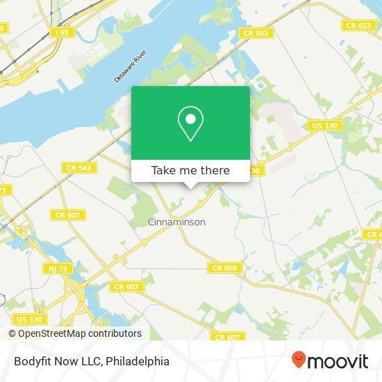 Mapa de Bodyfit Now LLC