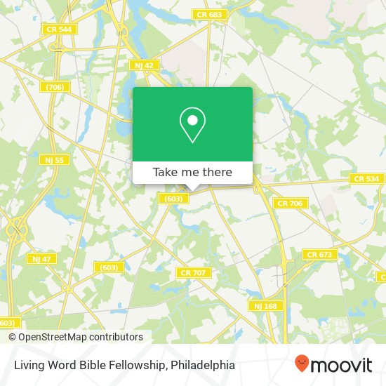 Living Word Bible Fellowship map