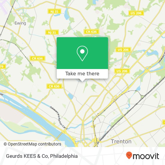 Mapa de Geurds KEES & Co