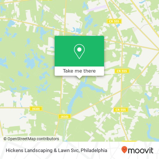 Hickens Landscaping & Lawn Svc map