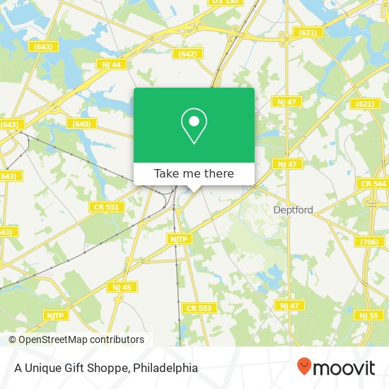 Mapa de A Unique Gift Shoppe