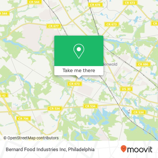 Bernard Food Industries Inc map