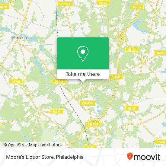 Moore's Liquor Store map