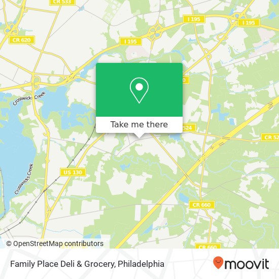 Mapa de Family Place Deli & Grocery