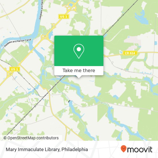 Mary Immaculate Library map