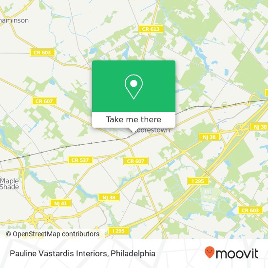 Pauline Vastardis Interiors map