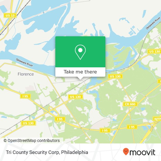 Tri County Security Corp map