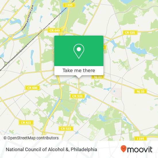 National Council of Alcohol & map