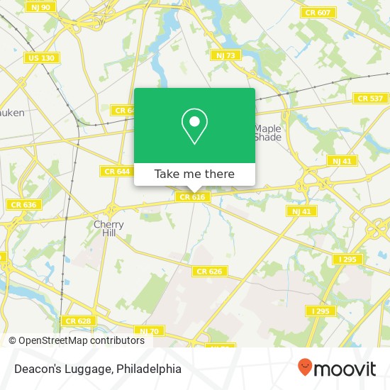 Mapa de Deacon's Luggage