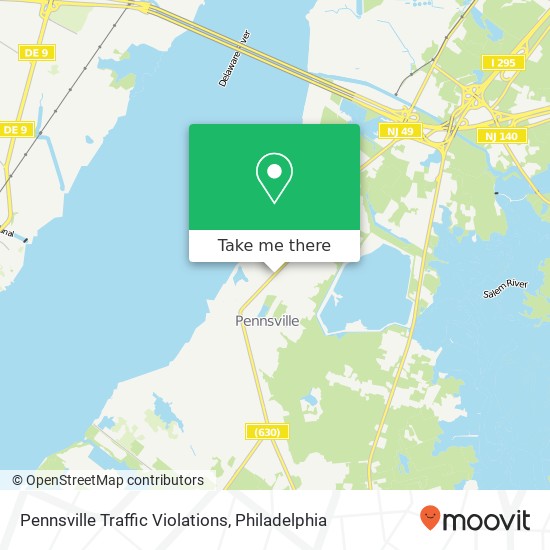 Mapa de Pennsville Traffic Violations