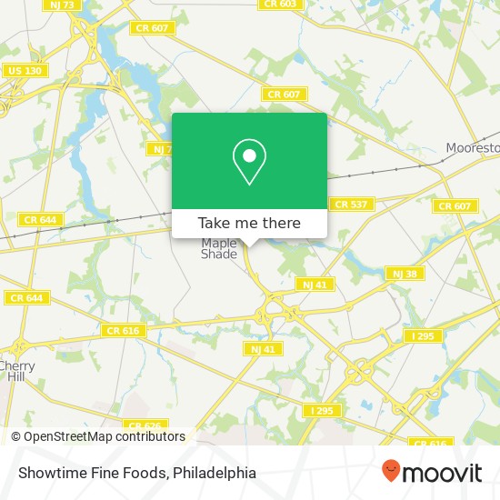 Showtime Fine Foods map