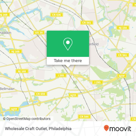 Wholesale Craft Outlet map