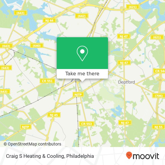 Craig S Heating & Cooling map