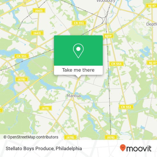 Stellato Boys Produce map