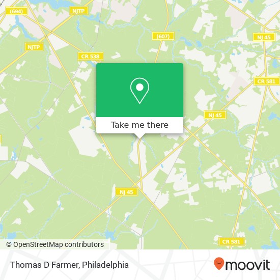 Mapa de Thomas D Farmer