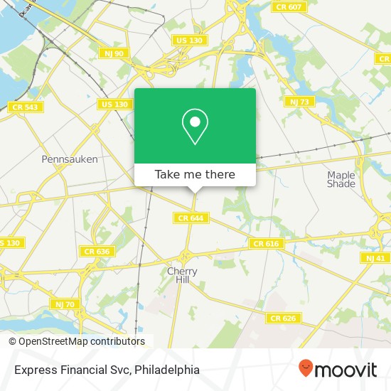 Express Financial Svc map