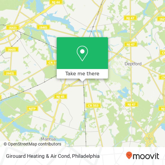 Mapa de Girouard Heating & Air Cond