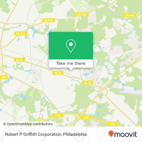 Mapa de Robert P Griffith Corporation