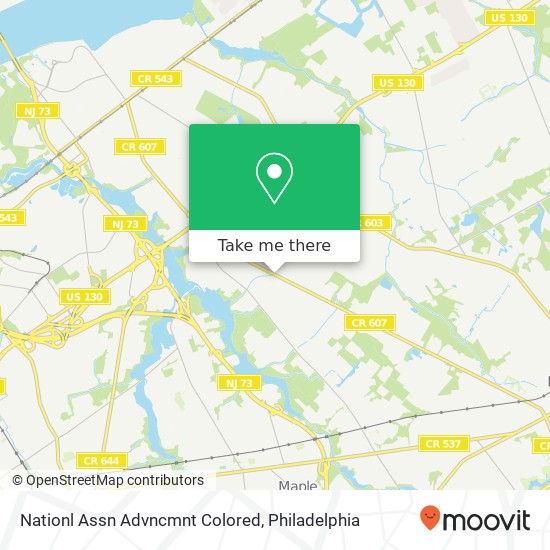 Nationl Assn Advncmnt Colored map