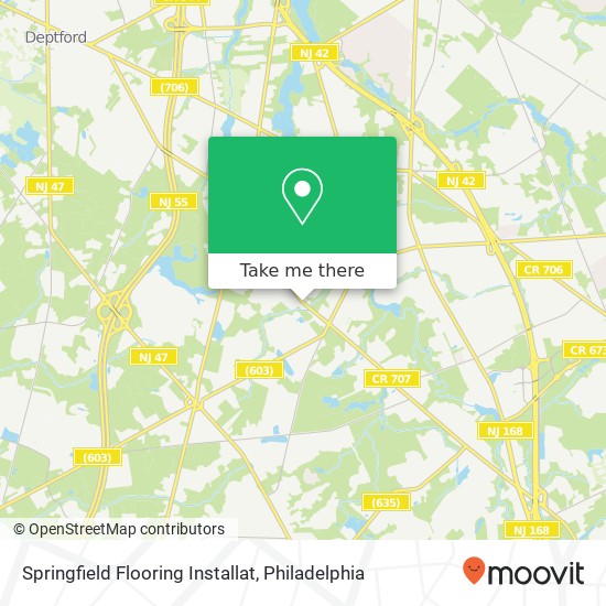 Springfield Flooring Installat map