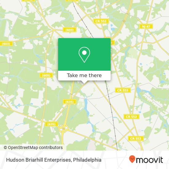 Mapa de Hudson Briarhill Enterprises