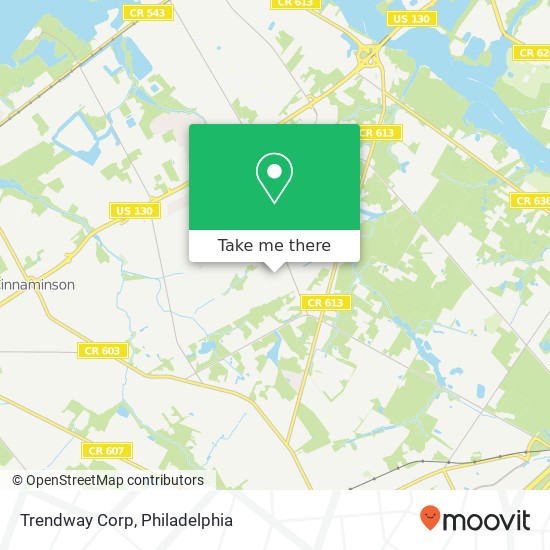 Trendway Corp map