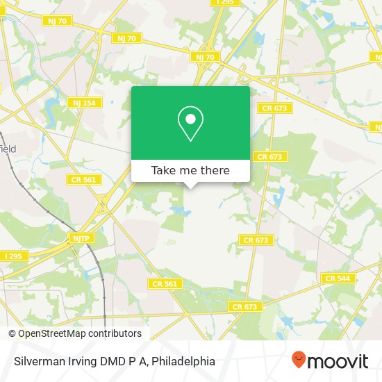 Silverman Irving DMD P A map