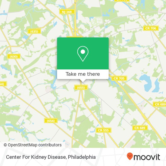 Mapa de Center For Kidney Disease