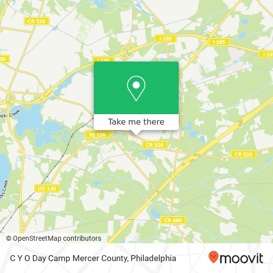 Mapa de C Y O Day Camp Mercer County