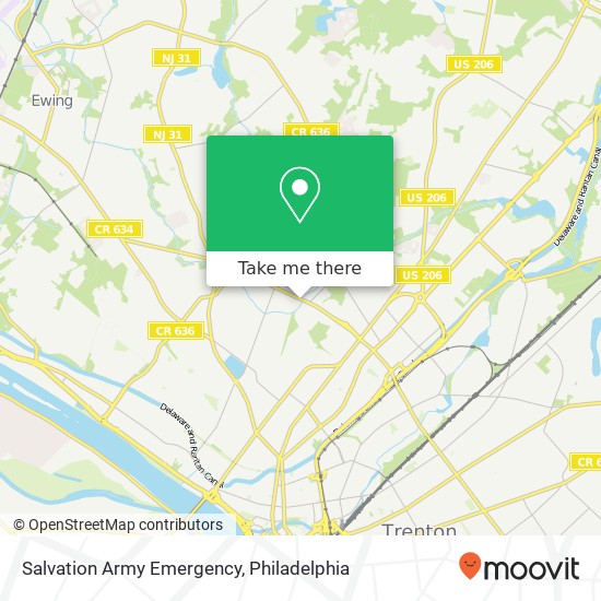 Mapa de Salvation Army Emergency
