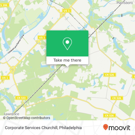 Mapa de Corporate Services Churchill