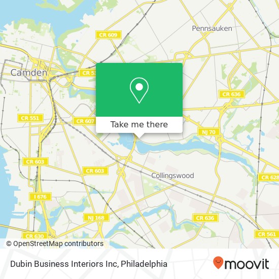 Dubin Business Interiors Inc map