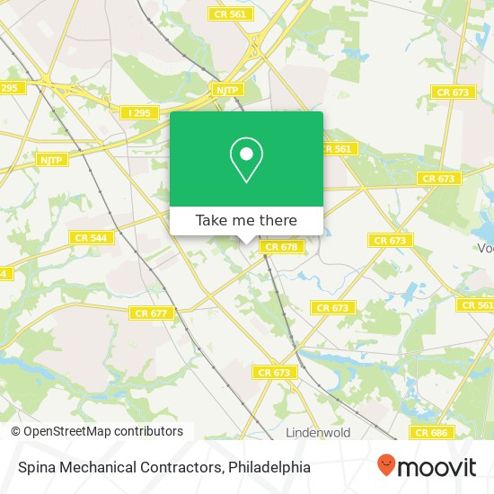 Spina Mechanical Contractors map