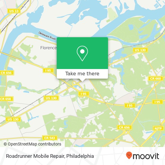 Roadrunner Mobile Repair map