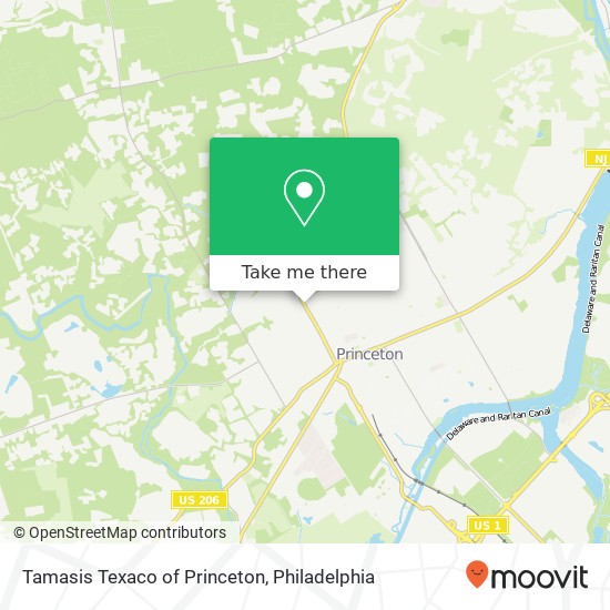 Mapa de Tamasis Texaco of Princeton