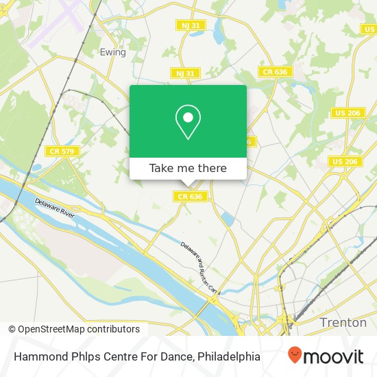 Hammond Phlps Centre For Dance map