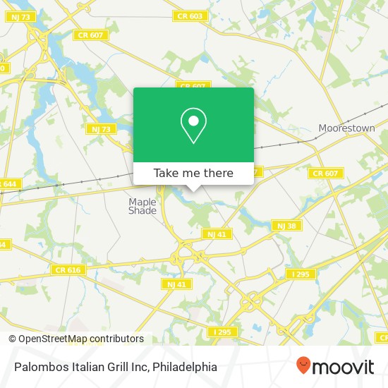 Mapa de Palombos Italian Grill Inc