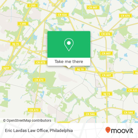 Mapa de Eric Lavdas Law Office