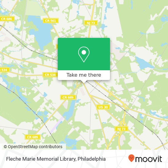 Mapa de Fleche Marie Memorial Library